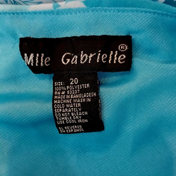 Mlle Gabrielle size 20 (2X) elegant lined maxi dress, like new condition - Picture 7 of 7